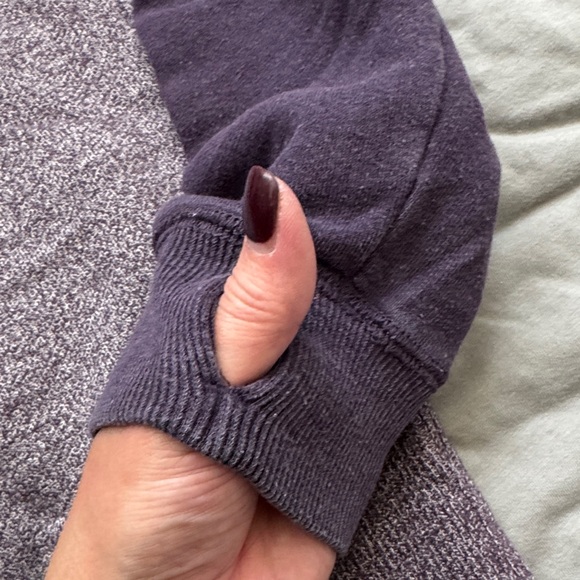 Roots Women’s Heathered Purple Zip-Up Hoodie - Picture 6 of 6